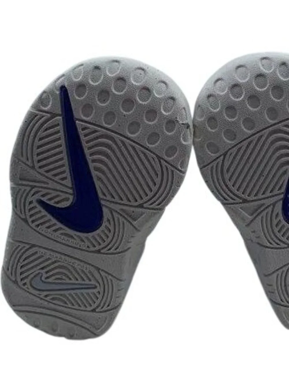 Nike Little Kids Air More Uptempo Sneakers Blue White 4C Basketball Shoes